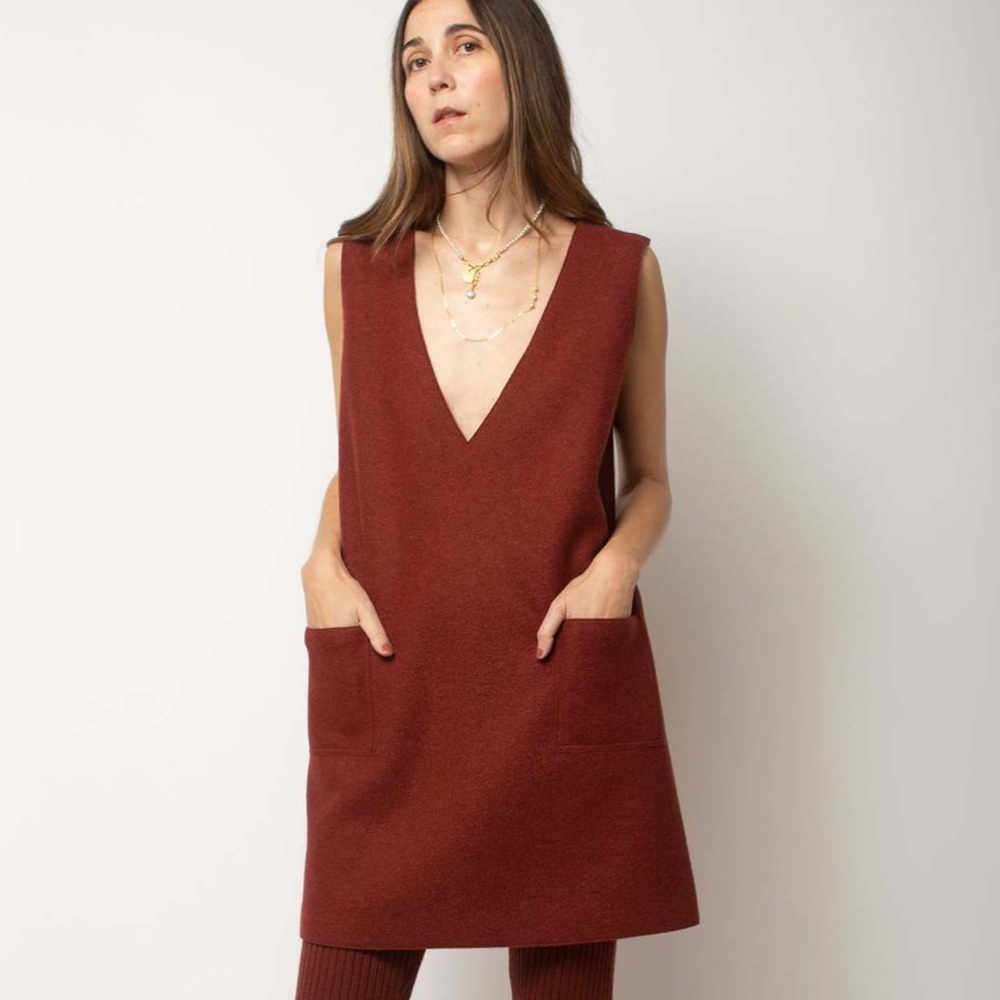 Misha And Puff Rust Dress - Picture 3 of 10